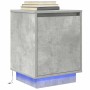 Bedside table with LED lights concrete gray 38x34x50 cm by , Nightstands - Ref: Foro24-861271, Price: 46,04 €, Discount: %