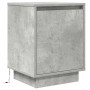 Bedside table with LED lights concrete gray 38x34x50 cm by , Nightstands - Ref: Foro24-861271, Price: 46,04 €, Discount: %