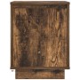 Smoked oak bedside table with LED lights 38x34x50 cm by , Nightstands - Ref: Foro24-861273, Price: 45,24 €, Discount: %