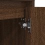 Smoked oak bedside table with LED lights 38x34x50 cm by , Nightstands - Ref: Foro24-861273, Price: 45,24 €, Discount: %