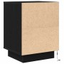 Black bedside table with LED lights 38x34x50 cm by , Nightstands - Ref: Foro24-861267, Price: 48,73 €, Discount: %