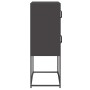Aparador de acero negro 68x39x107 cm de , Aparadores - Ref: Foro24-853344, Precio: 74,96 €, Descuento: %