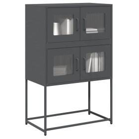 Anrichte aus anthrazitgrauem Stahl 68x39x107 cm von , Sideboards - Ref: Foro24-853346, Preis: 101,89 €, Rabatt: %