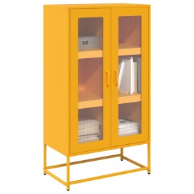 Gelber Senf-Stahlschrank 68x39x123 cm von , Sideboards - Ref: Foro24-853359, Preis: 145,49 €, Rabatt: %
