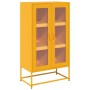 Aparador de acero amarillo mostaza 68x39x123 cm de , Aparadores - Ref: Foro24-853359, Precio: 145,42 €, Descuento: %