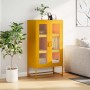 Aparador de acero amarillo mostaza 68x39x123 cm de , Aparadores - Ref: Foro24-853359, Precio: 145,42 €, Descuento: %