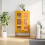 Aparador de acero amarillo mostaza 68x39x123 cm de , Aparadores - Ref: Foro24-853359, Precio: 145,42 €, Descuento: %