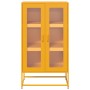 Aparador de acero amarillo mostaza 68x39x123 cm de , Aparadores - Ref: Foro24-853359, Precio: 145,42 €, Descuento: %