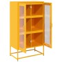 Aparador de acero amarillo mostaza 68x39x123 cm de , Aparadores - Ref: Foro24-853359, Precio: 145,42 €, Descuento: %