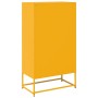 Aparador de acero amarillo mostaza 68x39x123 cm de , Aparadores - Ref: Foro24-853359, Precio: 145,42 €, Descuento: %