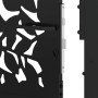 Garden gate design with black steel leaf 105x106 cm by , garden gates - Ref: Foro24-4100959, Price: 184,57 €, Discount: %