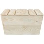 Gartentische 2 Stück imprägniertes Fichtenholz 60x60x30 cm von vidaXL, Modulare Sofas für den Außenbereich - Ref: Foro24-3156...