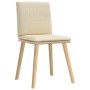 Esstischstühle, 6 Stück, Stoff in Cremefarbe. von , Essstühle - Ref: Foro24-3315632, Preis: 318,41 €, Rabatt: %