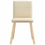 Esstischstühle, 6 Stück, Stoff in Cremefarbe. von , Essstühle - Ref: Foro24-3315632, Preis: 318,41 €, Rabatt: %