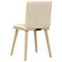 Esstischstühle, 6 Stück, Stoff in Cremefarbe. von , Essstühle - Ref: Foro24-3315632, Preis: 318,41 €, Rabatt: %