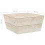 Gartentische 2 Stück imprägniertes Fichtenholz 60x60x30 cm von vidaXL, Modulare Sofas für den Außenbereich - Ref: Foro24-3156...