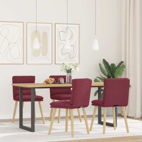 Esszimmerstühle, 4 Stück, Stoff in Weinrot. von , Essstühle - Ref: Foro24-3315396, Preis: 217,96 €, Rabatt: %