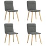 Drehbare Esszimmerstühle, 4 Stück, dunkelgraues Stoffpolster. von , Essstühle - Ref: Foro24-3315321, Preis: 204,32 €, Rabatt: %