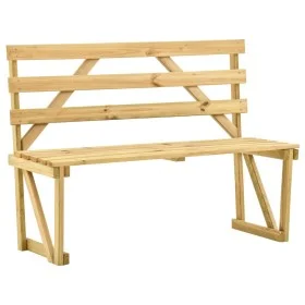 Impregnated pine wood garden bench 120 cm by vidaXL, garden benches - Ref: Foro24-315393, Price: 64,20 €, Discount: %