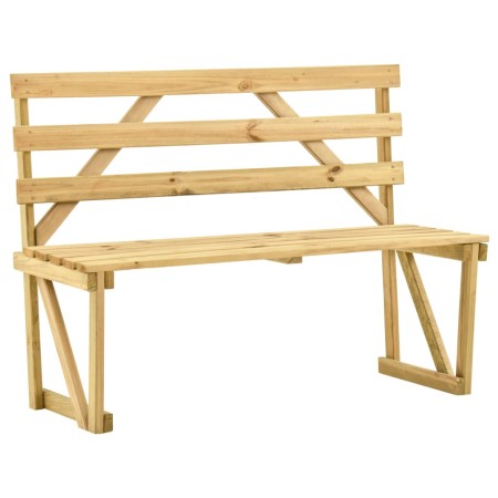 Impregnated pine wood garden bench 120 cm by vidaXL, garden benches - Ref: Foro24-315393, Price: 65,24 €, Discount: %
