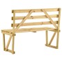 Impregnated pine wood garden bench 120 cm by vidaXL, garden benches - Ref: Foro24-315393, Price: 65,24 €, Discount: %