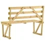Impregnated pine wood garden bench 120 cm by vidaXL, garden benches - Ref: Foro24-315393, Price: 64,18 €, Discount: %