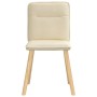 Esstischstühle, 6 Stück, Stoff in Cremefarbe. von , Essstühle - Ref: Foro24-3315597, Preis: 302,95 €, Rabatt: %