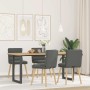 Sillas de comedor giratorias 4 unidades tela gris oscuro de , Sillas de comedor - Ref: Foro24-3315394, Precio: 217,51 €, Desc...
