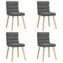 Sillas de comedor giratorias 4 unidades tela gris oscuro de , Sillas de comedor - Ref: Foro24-3315394, Precio: 217,51 €, Desc...