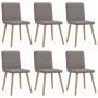 Esstischstühle, 6 Stück, in grau-taupefarbenem Stoff. von , Essstühle - Ref: Foro24-3315520, Preis: 300,10 €, Rabatt: %