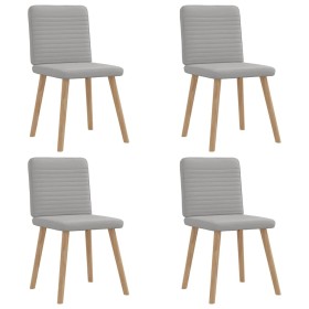 Sillas de comedor 4 uds tela gris nube de , Sillas de comedor - Ref: Foro24-3315253, Precio: 200,85 €, Descuento: %