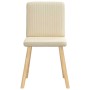 Esstischstühle, 6 Stück, Stoff in Cremefarbe. von , Essstühle - Ref: Foro24-3315574, Preis: 298,01 €, Rabatt: %