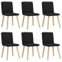 Drehbare Esszimmerstühle, 6 Stück, schwarzer Stoff. von , Essstühle - Ref: Foro24-3315569, Preis: 295,83 €, Rabatt: %