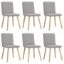 Dining chairs 6 pcs gray cloud fabric by , dining chairs - Ref: Foro24-3315576, Price: 295,83 €, Discount: %
