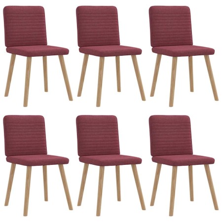 Dining chairs 6 units, red wine fabric. by , dining chairs - Ref: Foro24-3315517, Price: 300,10 €, Discount: %