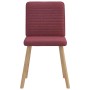 Sillas de comedor 6 unidades tela rojo tinto de , Sillas de comedor - Ref: Foro24-3315517, Precio: 299,97 €