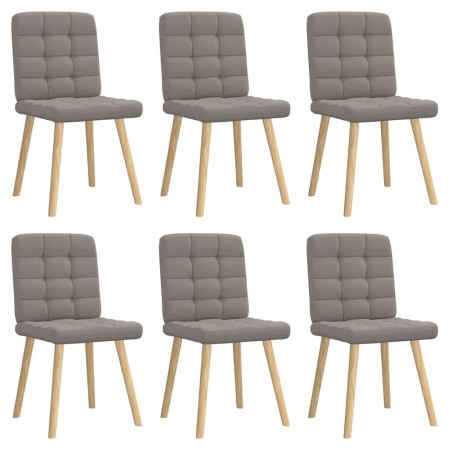 Esstischstühle, 6 Stück, in grau-taupefarbenem Stoff. von , Essstühle - Ref: Foro24-3315467, Preis: 305,92 €, Rabatt: %