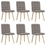 Dining chairs, 6 units, in gray taupe fabric. by , dining chairs - Ref: Foro24-3315467, Price: 305,92 €, Discount: %
