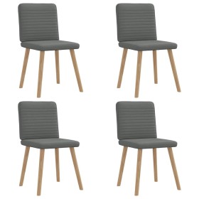 Drehbare Esszimmerstühle, 4 Stück, dunkelgraues Stoffpolster. von , Essstühle - Ref: Foro24-3315245, Preis: 202,58 €, Rabatt: %