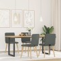 Drehbare Esszimmerstühle, 4 Stück, dunkelgraues Stoffpolster. von , Essstühle - Ref: Foro24-3315245, Preis: 202,58 €, Rabatt: %