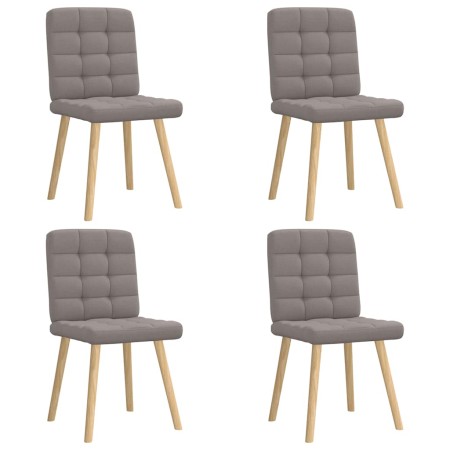 Sillas de comedor 4 unidades tela taupe de , Sillas de comedor - Ref: Foro24-3315197, Precio: 204,72 €, Descuento: %
