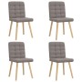 Esszimmerstühle, 4 Stück, Stoff in Taupe-Farbe. von , Essstühle - Ref: Foro24-3315197, Preis: 204,72 €, Rabatt: %