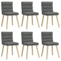 Sillas de comedor 6 unidades tela gris oscuro de , Sillas de comedor - Ref: Foro24-3315664, Precio: 325,01 €, Descuento: %