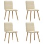 Esszimmerstühle, 4 Stück, Stoff in Cremefarbe. von , Essstühle - Ref: Foro24-3315251, Preis: 200,85 €, Rabatt: %