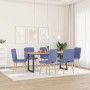 Dining chairs 6 pcs blue denim fabric by , dining chairs - Ref: Foro24-3315471, Price: 305,92 €, Discount: %