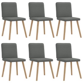 Dining chairs 6 units dark gray fabric by , dining chairs - Ref: Foro24-3315515, Price: 302,69 €, Discount: %