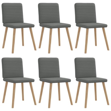 Dining chairs 6 units dark gray fabric by , dining chairs - Ref: Foro24-3315515, Price: 302,58 €, Discount: %