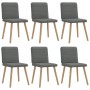 Dining chairs 6 units dark gray fabric by , dining chairs - Ref: Foro24-3315515, Price: 302,58 €, Discount: %