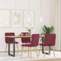 Dining chairs 4 units, red wine fabric by , dining chairs - Ref: Foro24-3315247, Price: 200,85 €, Discount: %