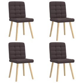 Esszimmerstühle, 4 Stück, dunkelbrauner Stoff von , Essstühle - Ref: Foro24-3315195, Preis: 205,06 €, Rabatt: %